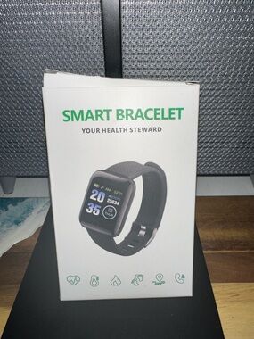 Smart Bracelet Fitness Tracker - Black
